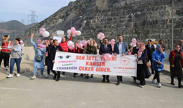Deriner Barajı'ndan meme kanserinde erken teşhise dikkat çektiler