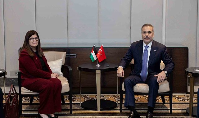 Dışişleri Bakanı Hakan Fidan, Filistinli mevkidaşı Şahin ile İstanbul'da görüştü