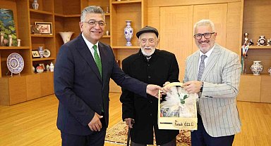 DPÜ Rektörü Kızıltoprak, Kütahya Müftüsü Hasan İzmirli'yi ağırladı