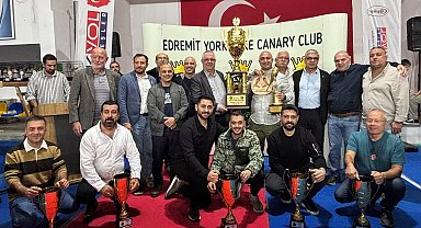 Dünyanın en büyük Yorkshire Kanarya Yarışması Edremit'te yapıldı