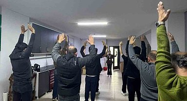 Düzce'de esnafa sabah sporu