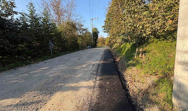 Düzce'de köy yolları kışa hazırlanıyor
