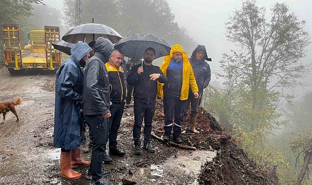 Düzce'de yağış mesaisi ekipler sahada, müdahaleler sürüyor