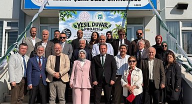 Düzce'de Yeşil Duvar Projesiyle 90 fidan toprakla buluştu