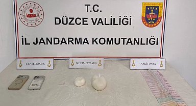 Düzce'de 405 gram metamfetamin ele geçirildi