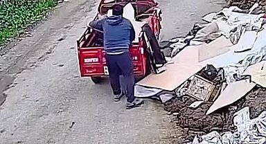 Düzce'de boş araziye atık dökene suçüstü