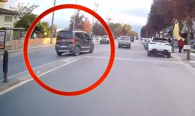 Düzce'de trafik güvenliğini tehlikeye attı