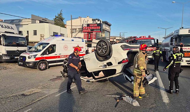 E-5 kara yolunda zincirleme kaza: 2 yaralı