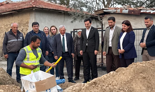 Edirne İbriktepe Köyü'nde doğal gaz çalışmaları incelendi