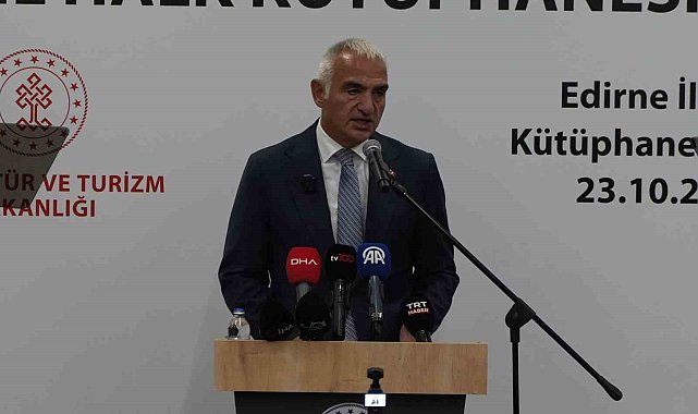 Edirne'de 160 bin kitap kapasiteli yeni İl Halk Kütüphanesi hizmete açıldı