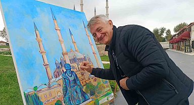 Edirne'de Mimar Sinan'ın şaheseri ressamlara ilham oldu