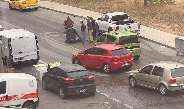 Edirne'de sis ve ıslak zemin scooter sürücüsü kadın sürücüyü düşürdü