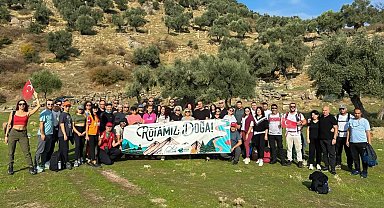 Efeler'den Alinda Antik Kenti'ne Cumhuriyet yürüyüşü