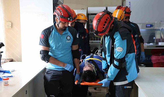 Elazığ'da deprem ve yangın tatbikatı