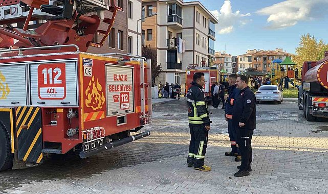 Elazığ'da ev yangını