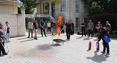 Elazığ'da hastane personeline yangın farkındalık eğitimi