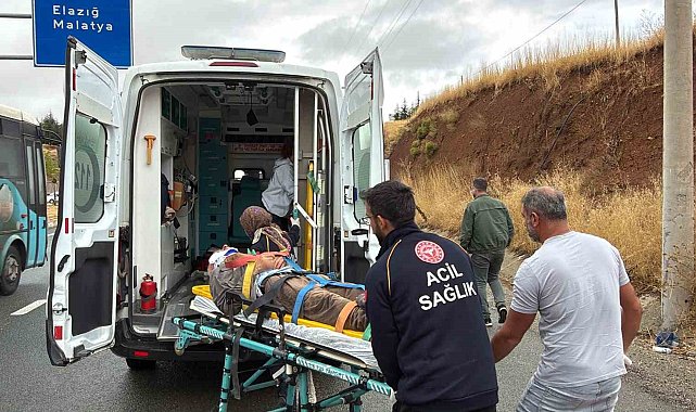 Elazığ'da kamyonun çarptığı adam yaralandı