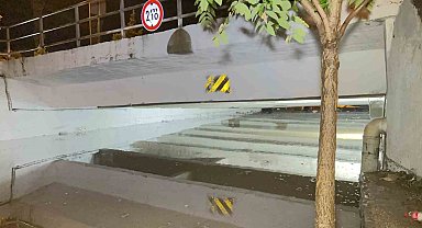 Elazığ'da sağanak yağışta su seviyesi 2,10 metrelik sınırı buldu