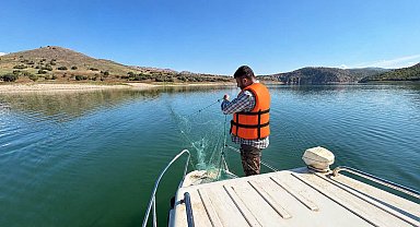 Elazığ'da sonbahar dönemi balık örnekleme çalışmaları