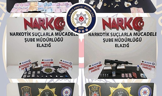 Elazığ'da uyuşturucu operasyonu: 8 şüpheli tutuklandı