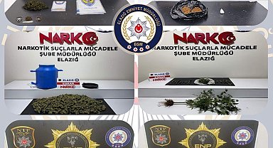 Elazığ'da uyuşturucuyla mücadele: 12 tutuklama