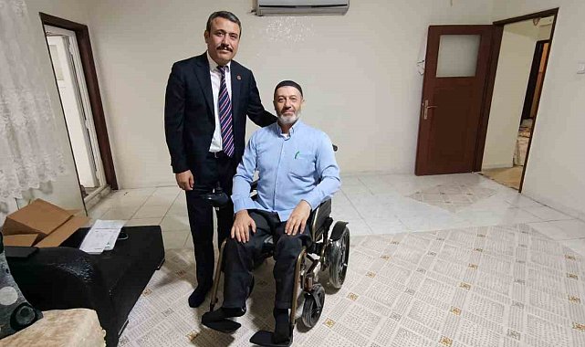Engelli vatandaş istedi, MHP Diyarbakır İl Başkanı Özcoşkun anında yerine getirdi