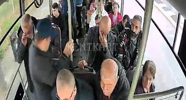 Epilepsi hastası yolcuya şoförlerden hızlı müdahale