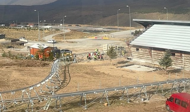 Erciyes'te dağ kızağı projesinde çalışmalar hızla sürüyor