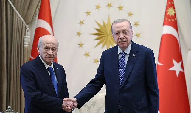Erdoğan, Bahçeli'yi Külliye'de kabul etti