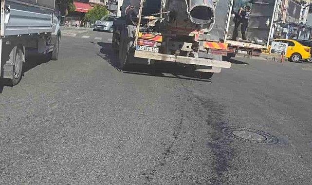 Ereğli'de beton mikserinden çevre kirliliği tepkisi