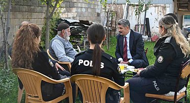 Erzincan Emniyet Müdürü Doköz'den şehit ailesine ziyaret