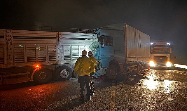 Erzincan-Erzurum kara yolunda tır ile kamyon çarpıştı: 2 yaralı