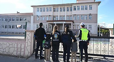 Erzincan'da okul çevrelerinde güvenlik denetimi yapıldı