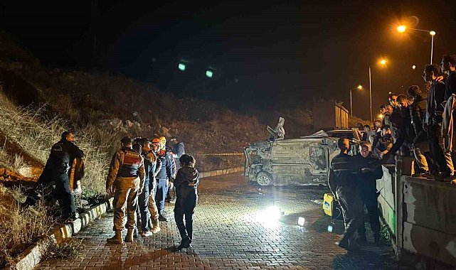 Erzurum'da otomobil şarampole yuvarlandı: 1 ölü, 3 yaralı