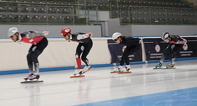 Erzurum'da short track heyecanı başlıyor: 43 kulüpten 217 sporcu pistte