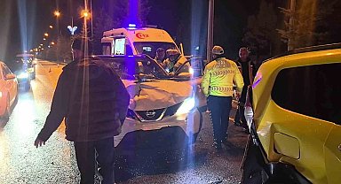 Erzurum'da zincirleme trafik kazası: 1 yaralı