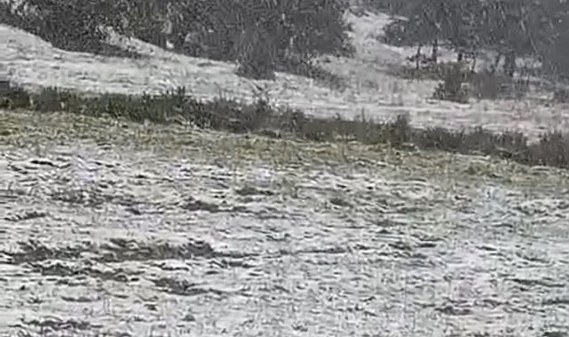 Eskişehir Alpu ilçesinde kar yağışı etkili oldu