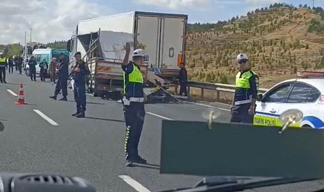 Eskişehir-Ankara karayolunda kaza: 1 ölü, 1 yaralı