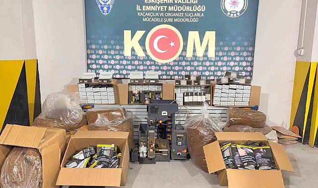 Eskişehir'de kaçak tütün ve alkol operasyonu