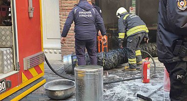 Eskişehir'deki çiğ börekçide yangın