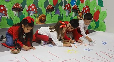 Eskişehirli çocuklar Cumhuriyet coşkusunu sanatla yaşadı