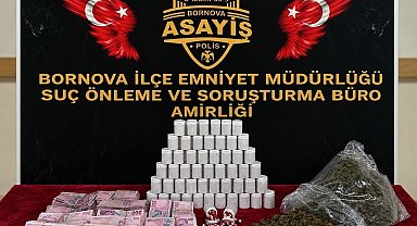 Evden binlerce uyuşturucu hap ile esrar ele geçirildi