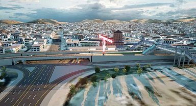 Eyyübiye Köprülü Kavşağı'nda hummalı çalışma