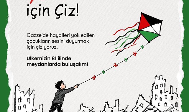 Filistinli çocuklar için resim çizecekler