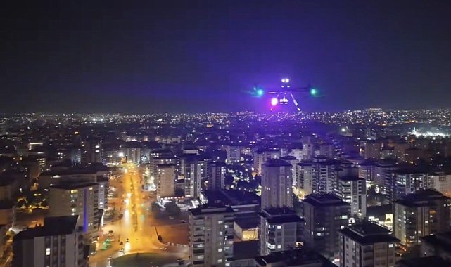 Gaziantep'te 36 dron ile havadan huzur-güven denetimi
