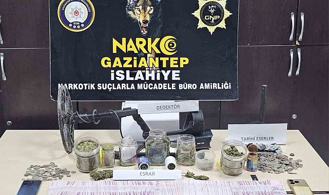 Gaziantep'te 495 adet tarihi eser sikke ele geçirildi: 1 gözaltı