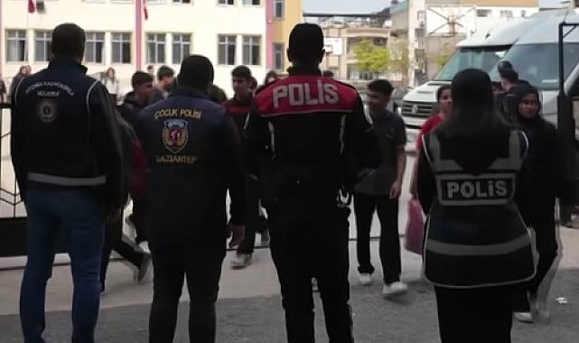 Gaziantep'te okul çevrelerinde huzur-güven-asayiş uygulaması