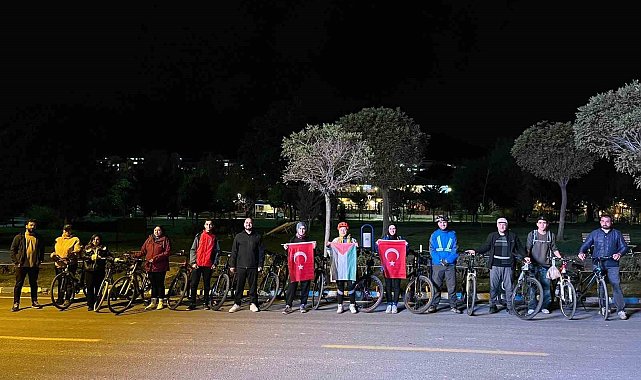 Gazze için pedal çevirdiler