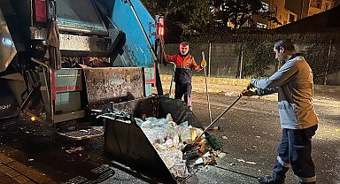 Gebze'de semt pazarları sonrası titiz temizlik