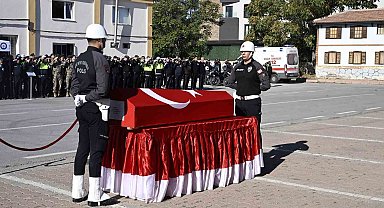 Geçirdiği kaza sonucu hayatını kaybeden polis memuruna son görev